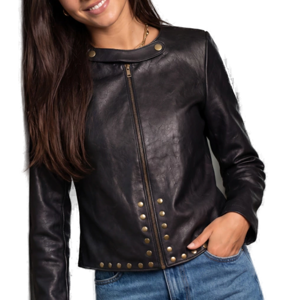 CAMPERA MELINA NEGRO CON CIERRE