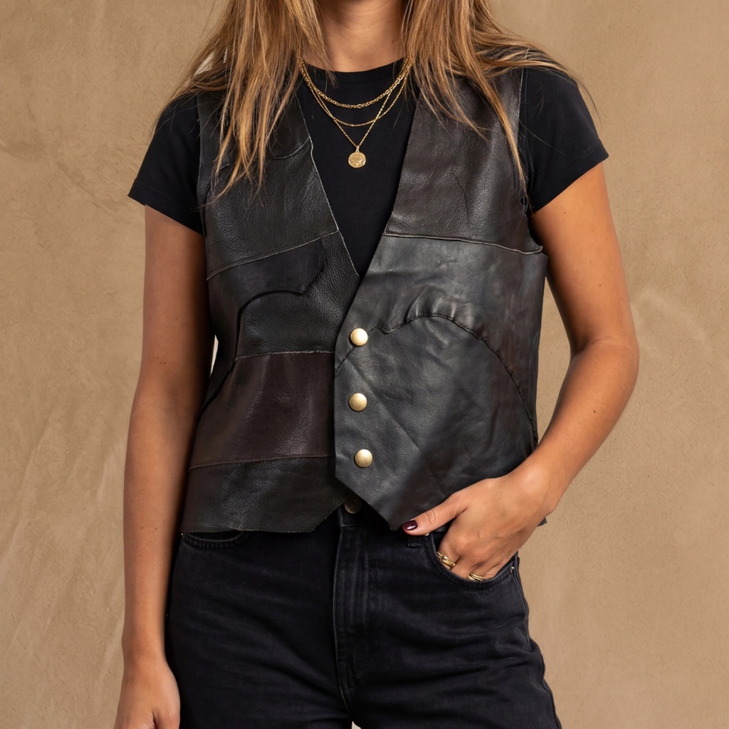 CHALECO ALLEGRA NEGRA PATCH