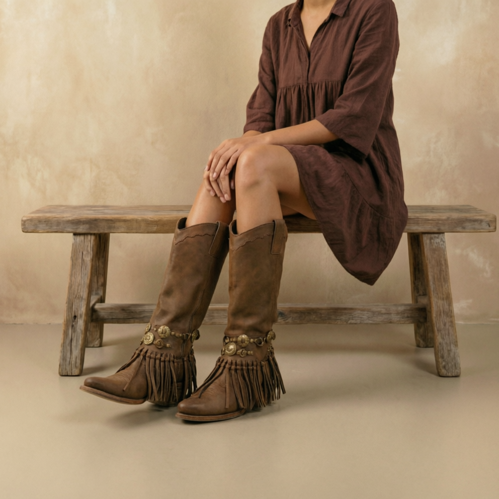 TEJANA MONTANA CHOCOLATE CON ACCESORIO
