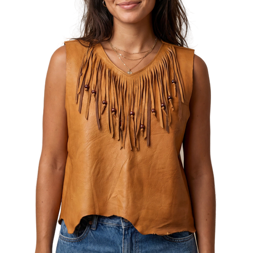 [CUE-7000SUE] MUSCULOSA MATILDA CON FLECOS SUELA