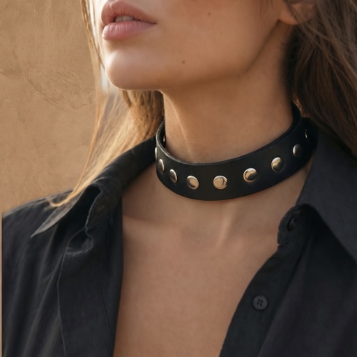 [CUE-1260NEG] CHOKER ZOE NEGRO